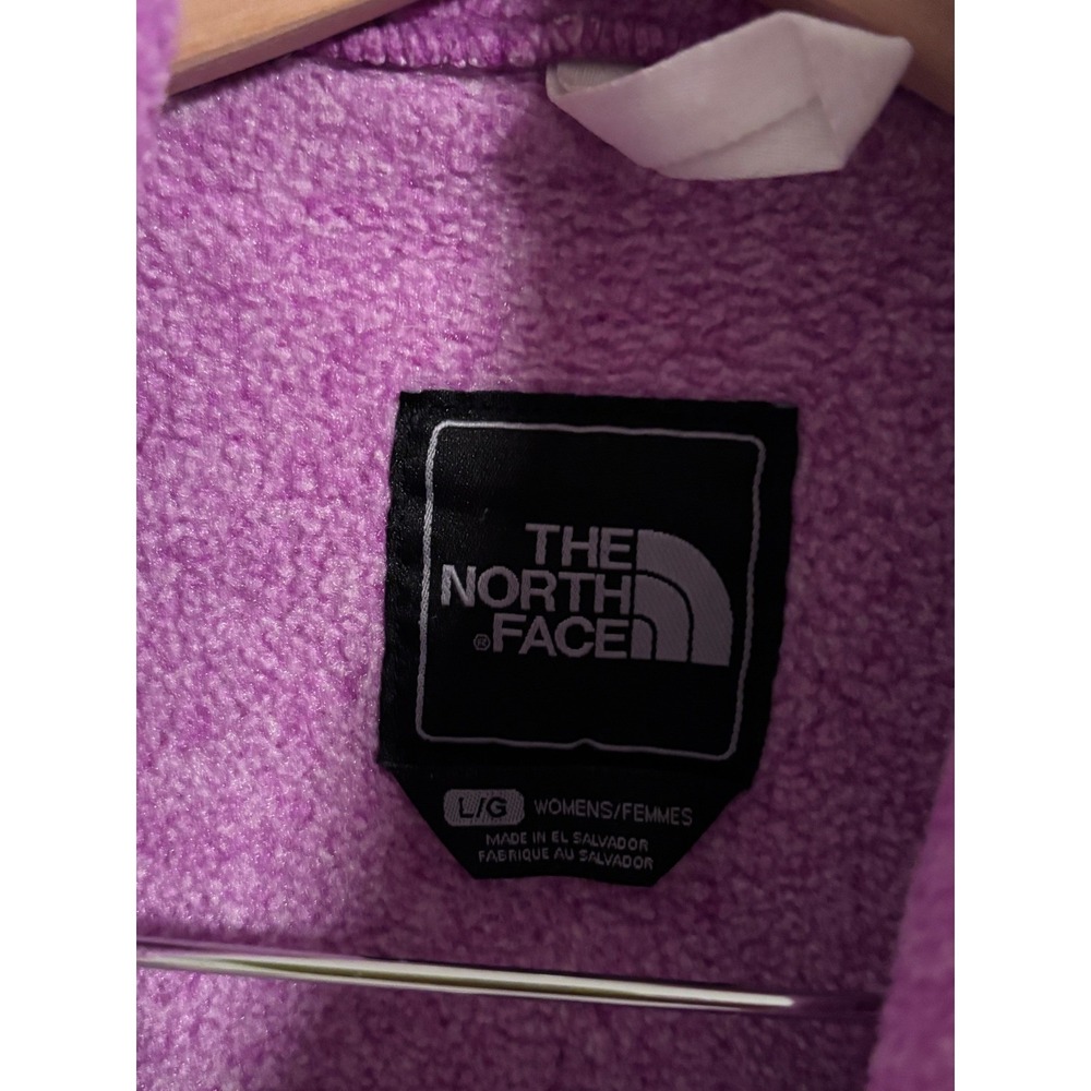 The North Face Denali Purple Sherpa Fleece Jacket Fall Gorpcore Granola L - Picture 6 of 10